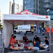 Tente de secours Croix rouge